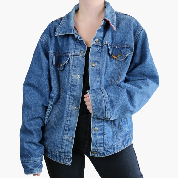 Vintage Jackets & Coats Vintage Saddle King Western Flannel Lined